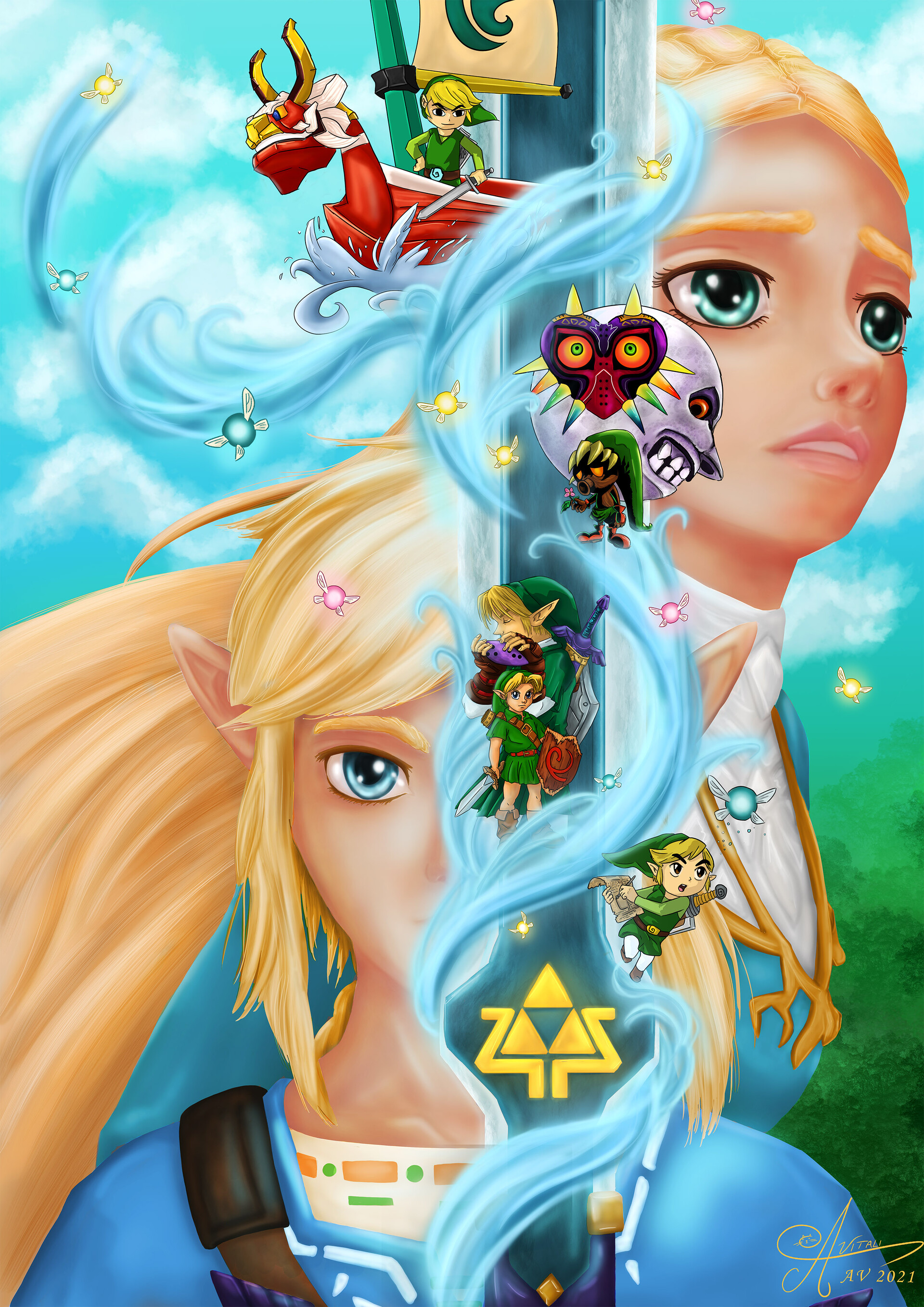 ArtStation - Zelda Breath of the Wild - Memory 